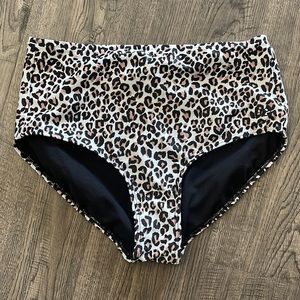 Like New Cheetah Print Albion Swim Bottoms